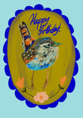 Birthday Birdie Greeting Card