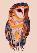 Collage Owl Greeting Card
