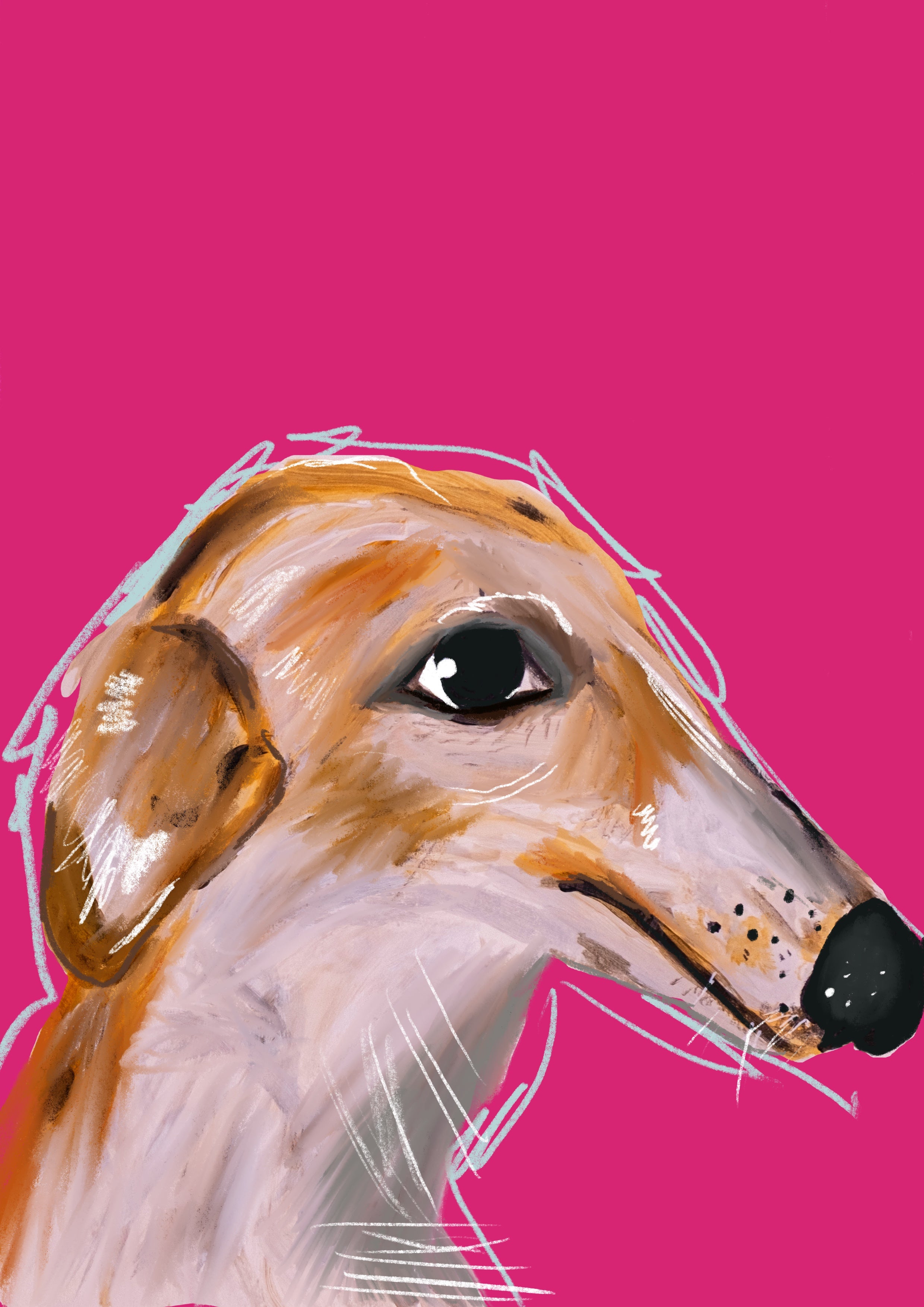 Greyhound Greeting Card