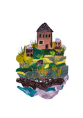 Farm by the Water (Collage Landscapes) Print
