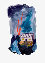 House in the Spray (Collage Landscapes) Print