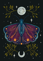 Moth & Branches Print