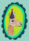 Party Animal Alpaca 1 Greeting Card