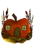 Pumpkin House (Retro Storybook) Print