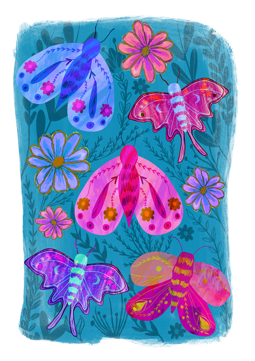 Spring on Wings Greeting Card