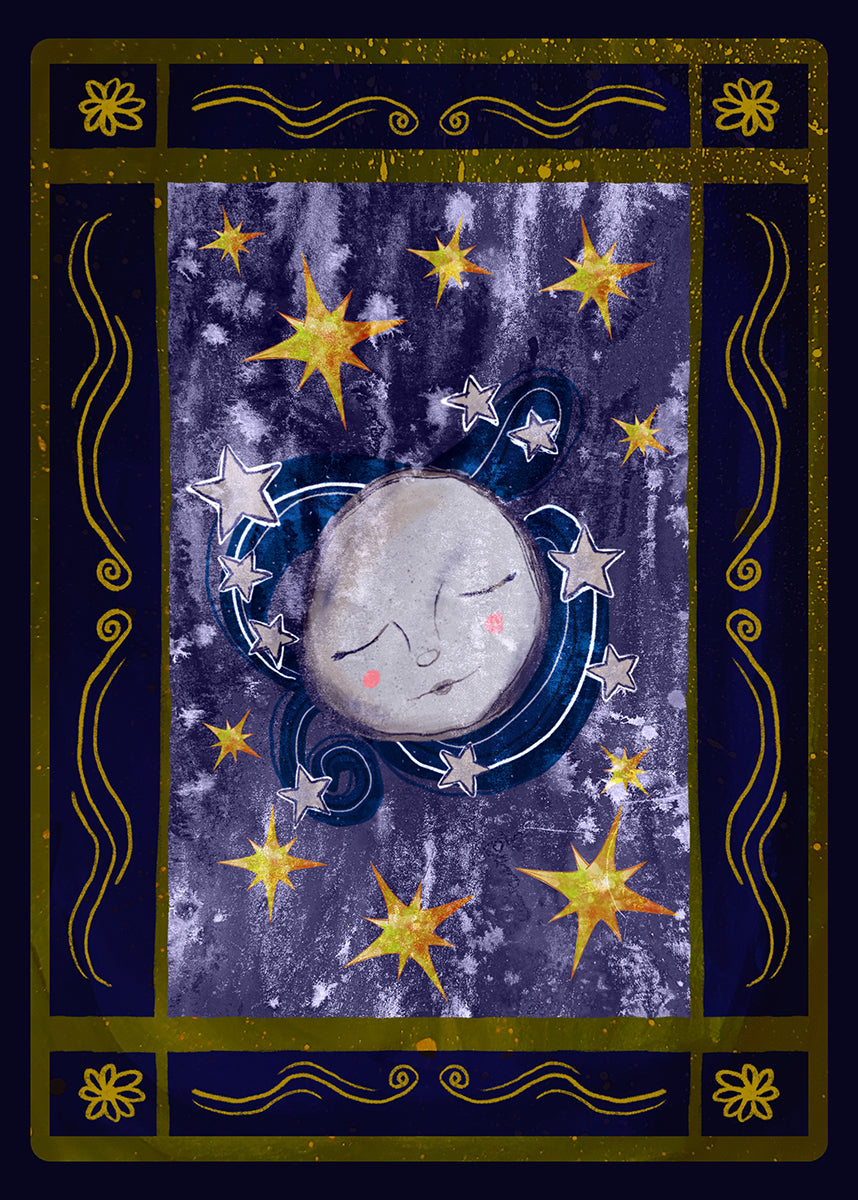 Whimsigoth Moon Print