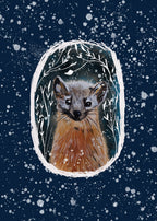 Winter Pine Marten Print