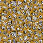 Sketching Autumn Wrapping Paper, Mono Chartreuse (50x70cm)