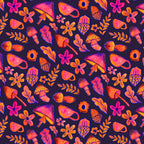Sketching Autumn Wrapping Paper, Deep Purple (50x70cm)