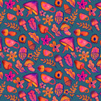 Sketching Autumn Wrapping Paper, Teal (50x70cm)