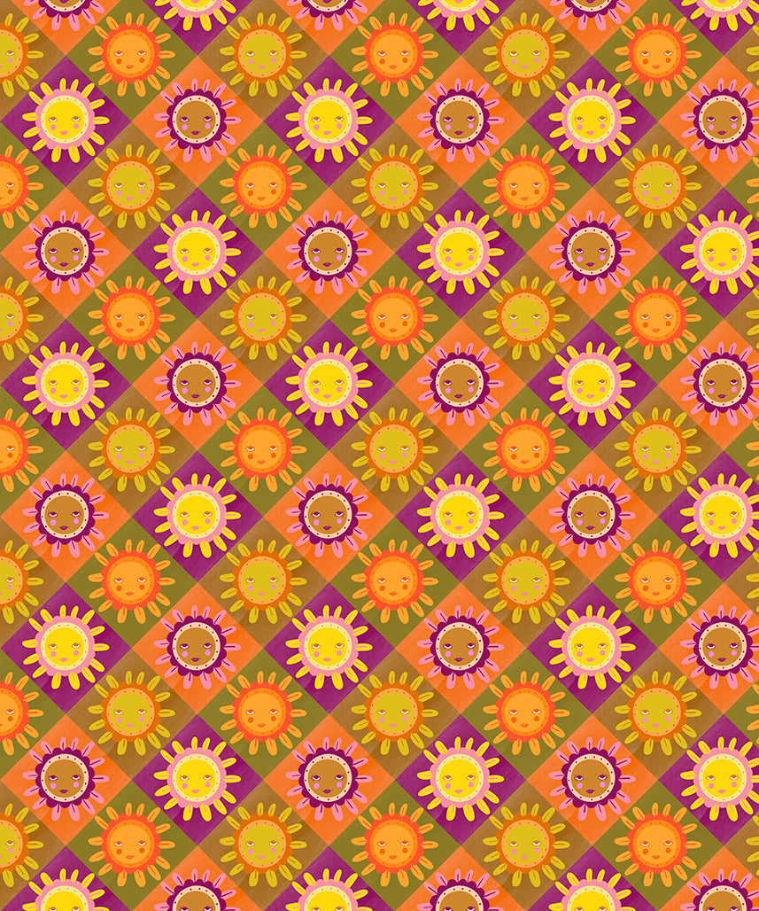 Retro Suns Wrapping Paper (50x70cm)