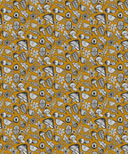 Sketching Autumn Wrapping Paper, Mono Chartreuse (50x70cm)