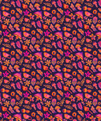 Sketching Autumn Wrapping Paper, Deep Purple (50x70cm)