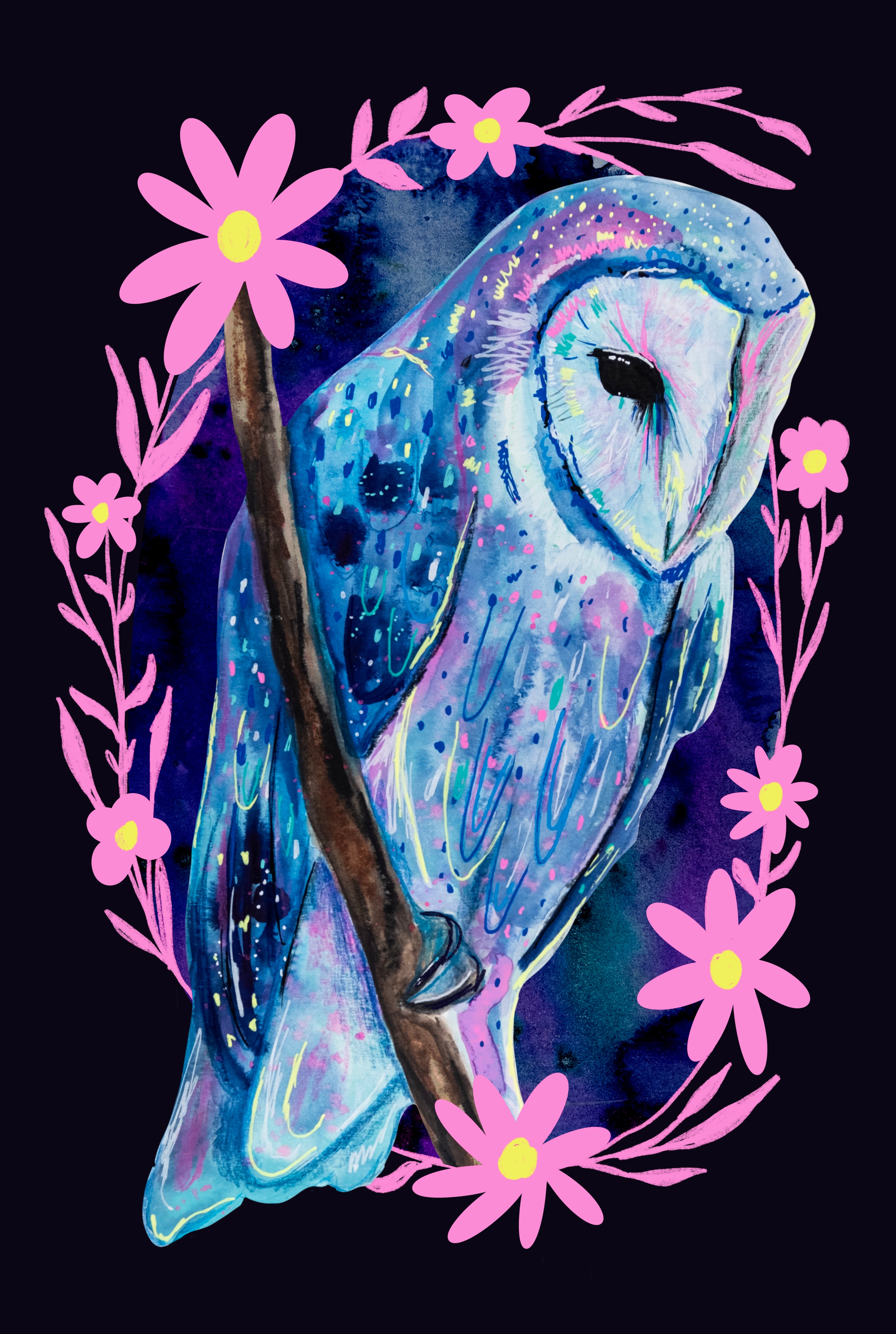 Mystical Forest Owl Greeting Card