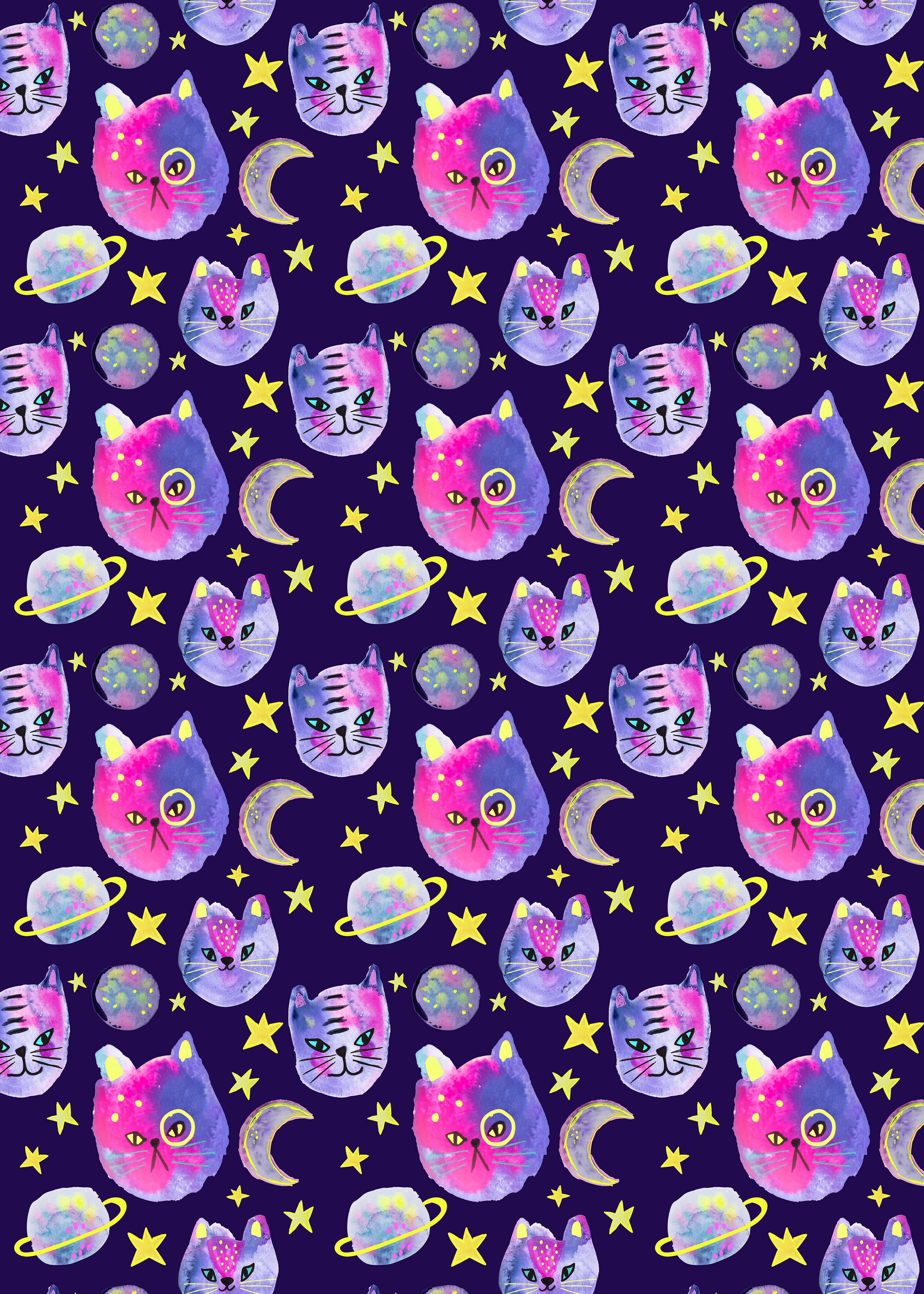 Space Kitties Wrapping Paper (50x70cm)