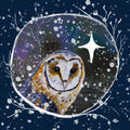 Winter Owl 1 Greetings Card (5.5x5.5 inches)