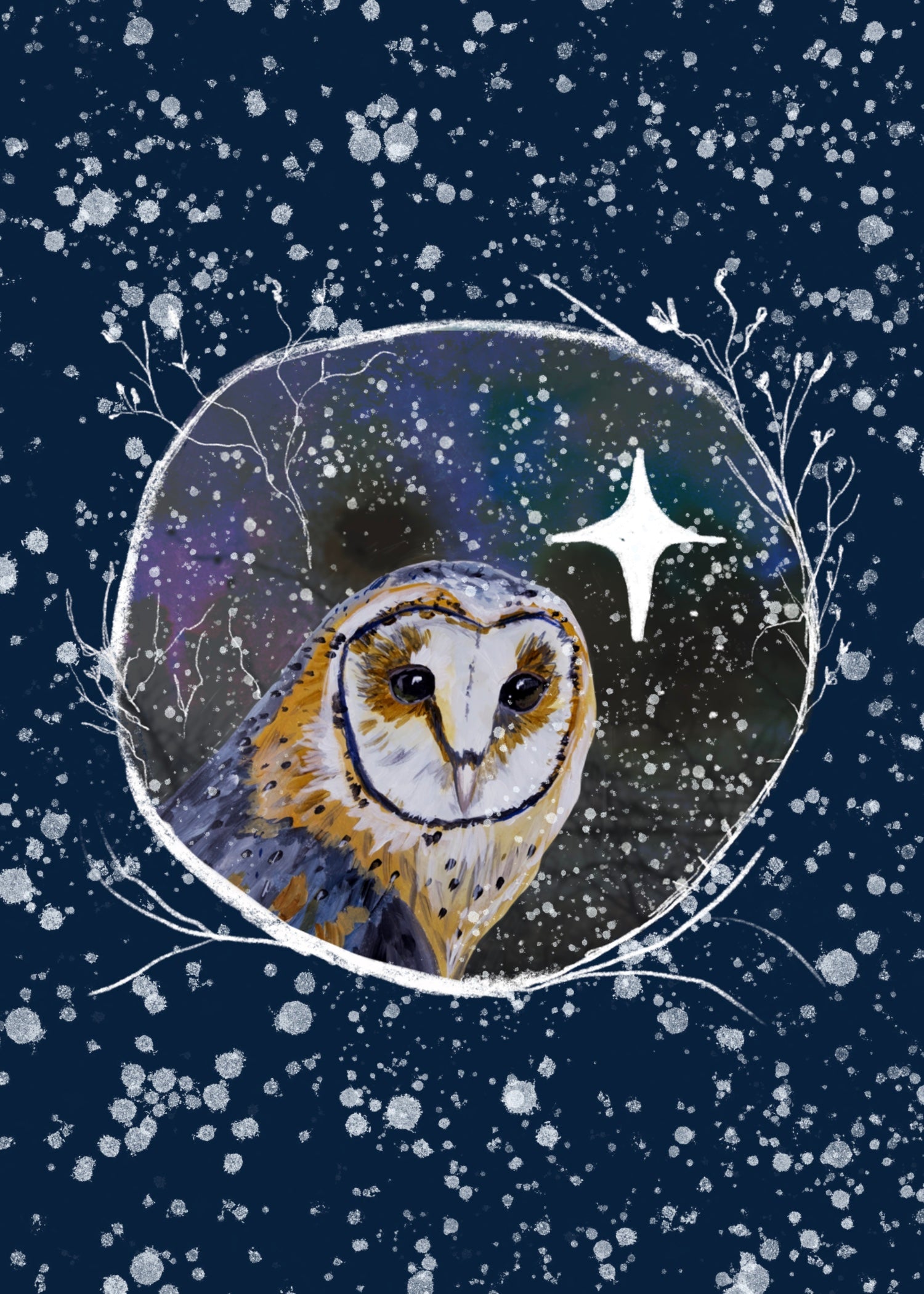 Winter Owl 1 Greeting Card
