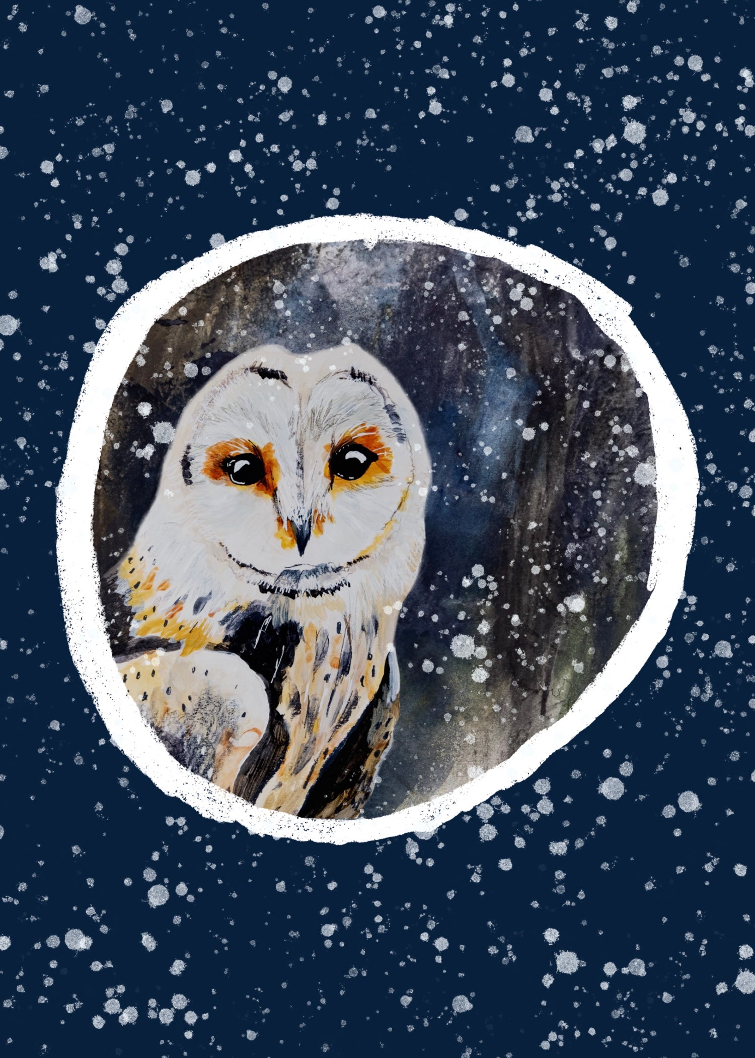 Winter Owl 2 Greeting Card
