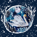 Winter Swan Greetings Card (5.5x5.5 inches)