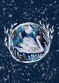 Winter Swan Greeting Card