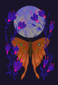 Mystical Moth 04 Greetings Card (7x5 inches)